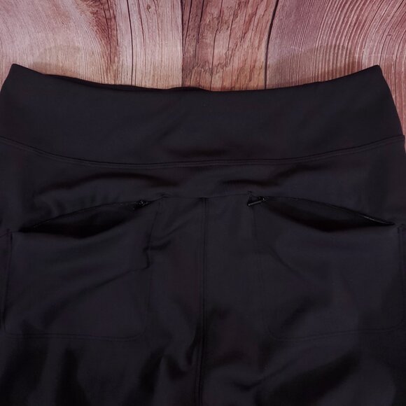 Athleta Hybrid High Rise Cargo Leggings Womens Size 14 Black Athleisure 982353 - Picture 7 of 11